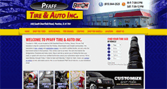 Desktop Screenshot of pfafftireandauto.com